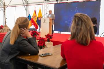 Brindis navideño del Cabildo con los medios de comunicación de Gran Canaria/TA y Acfi Press.