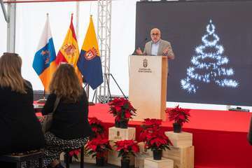 Brindis navideño del Cabildo con los medios de comunicación de Gran Canaria/TA y Acfi Press.