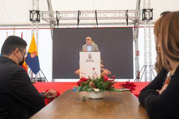 Brindis navideño del Cabildo con los medios de comunicación de Gran Canaria/TA y Acfi Press.