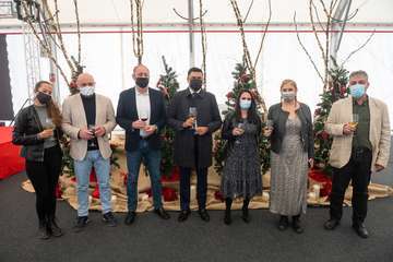 Brindis navideño del Cabildo con los medios de comunicación de Gran Canaria/TA y Acfi Press.