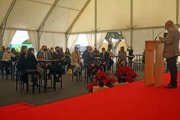 Brindis navideño del Cabildo con los medios de comunicación de Gran Canaria/TA y Acfi Press.