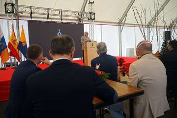 Brindis navideño del Cabildo con los medios de comunicación de Gran Canaria/TA y Acfi Press.