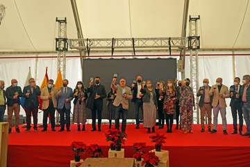Brindis navideño del Cabildo con los medios de comunicación de Gran Canaria/TA y Acfi Press.