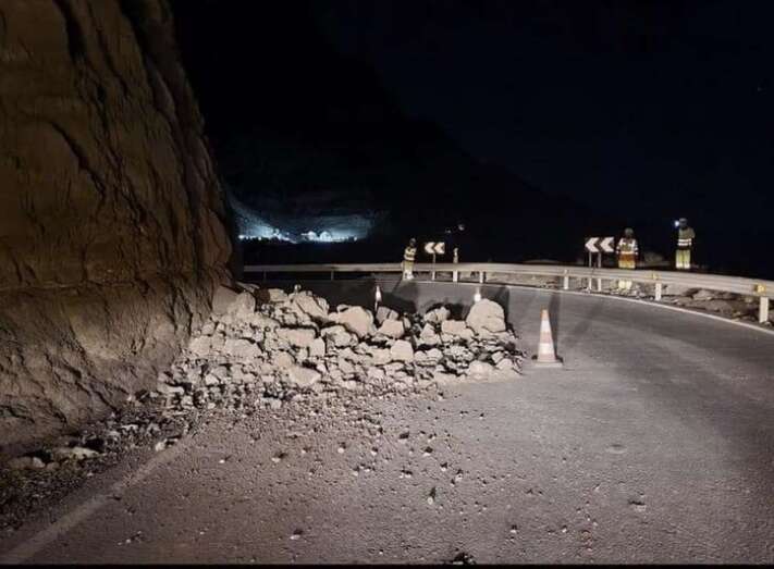 Nuevos desprendimientos en la carretera de La Aldea/TA.
