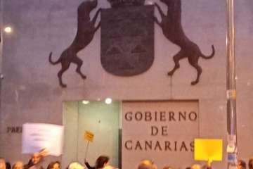 Protesta callejera en la capital contra el pasaporte covid/TA.