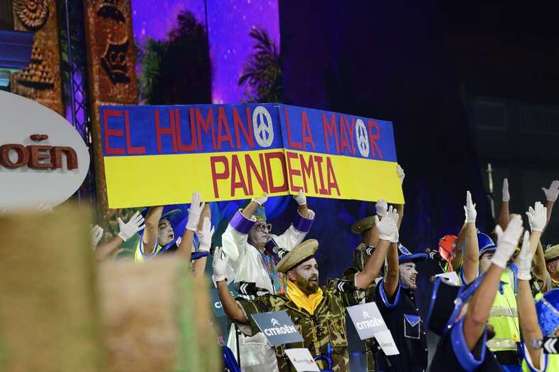 Actuación de una de las murgas/Lpcarnaval.