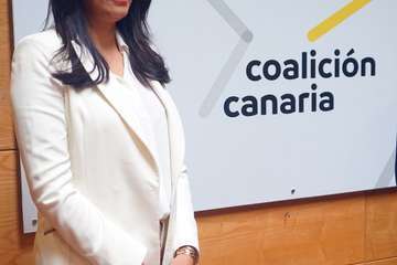 Rueda de prensa de Coalición Canaria de Gran Canaria con Pablo Rodríguez, Beatriz Calzada y Vidina Espino/Acfi Press.