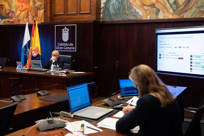Pleno del Cabildo de Gran Canaria/TA.
