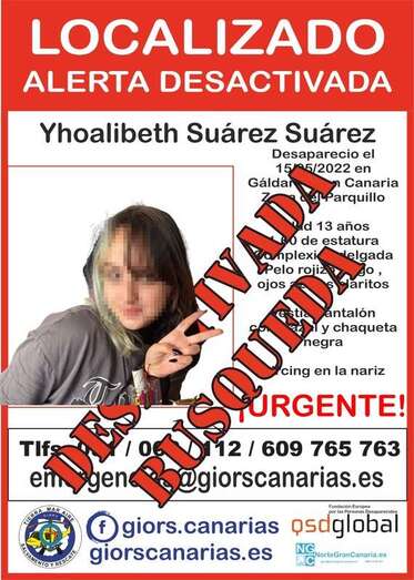 Imagen de la alerta de búsqueda que se difundió / TA