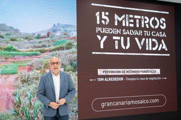 Una web sobre incendios forestales, eje de la campaña 'Mayo mes de la prevención' del Cabildo/TA.