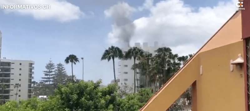 Incendio en el hotel Las Margaritas/TA.