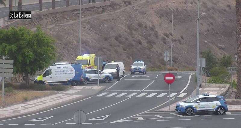 Intervención de la Policía Local de la capital grancanaria en el suceso(PLLPGC.