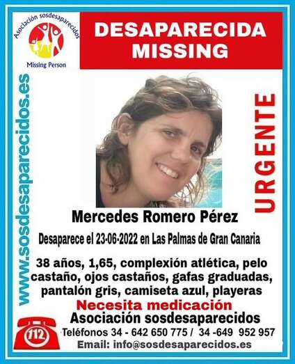 Cartel de la búsqueda actividad por SOS Desaparecidos/TA.