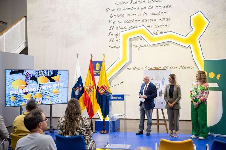 El programa de las fiestas del Pino se presentó este miércoles en la capital grancanaria/TA.