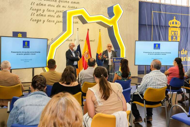 Momento del acto de presentación de las ayudas/TA.