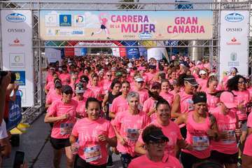 Telde, en la 'marea rosa' por la I Carrera de la Mujer/TA.