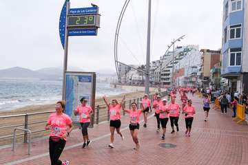 Telde, en la 'marea rosa' por la I Carrera de la Mujer/TA.