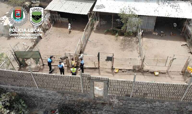 Momento de la inspección policial/TA.