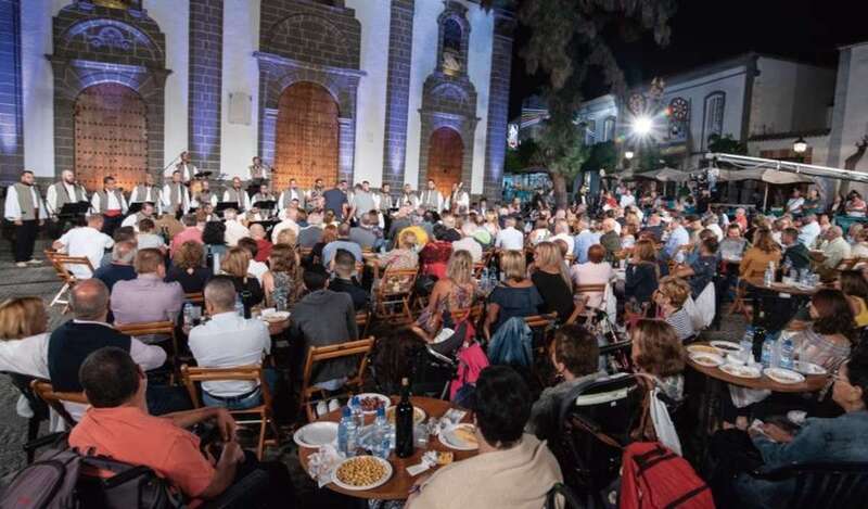 Imagen de archivo de la grabación de un programa de Tenderete en Teror / TA