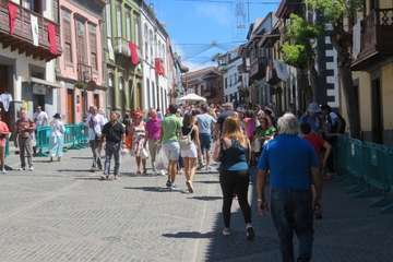 Telde, en la Romería del Pino/TA, Antonio Alí y Francisco Javier Santana.