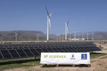  Gran Canaria alberga el mayor complejo de generación de energías renovables del Archipiélago/TA.