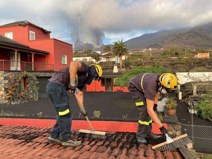 Bomberos de Gran Canaria en La Palma/TA.