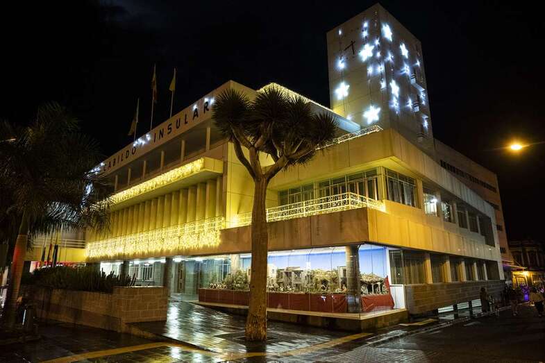 La Casa Palacio del Cabildo de Gran Canaria, con decoración navideña/TA.