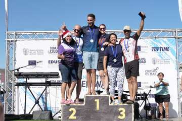 Telde, en la travesía a nado La Laja-San Cristóbal/Acfi Press.