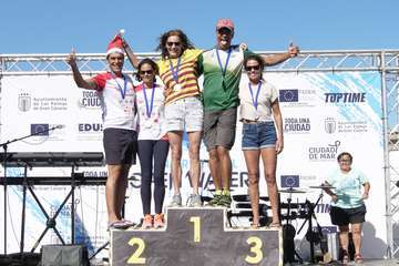 Telde, en la travesía a nado La Laja-San Cristóbal/Acfi Press.