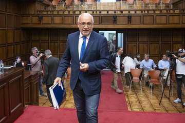 Pleno del Cabildo de Gran Canaria en el que se aprobó el Plan Insular de Ordenación de la isla/TA.