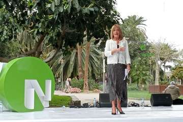 Telde arropa a Quevedo (NC) en la presentación de su candidatura a la Alcaldía capitalina/TA y Acfi Press.