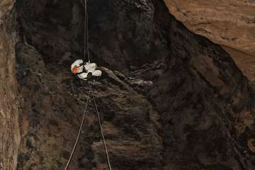 Bomberos de Telde y de la Isla se instruyen en un curso de prevencion en altura/TA.