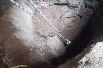 Bomberos de Telde y de la Isla se instruyen en un curso de prevencion en altura/TA.
