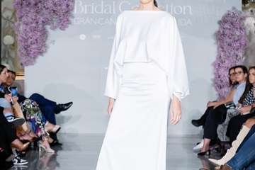  Los nuevos talentos inauguran la pasarela Bridal y Pedro Palmas pone el cierre a la jornada con la colección â€˜Neigeâ€™ inspirada en la nieve/TA.