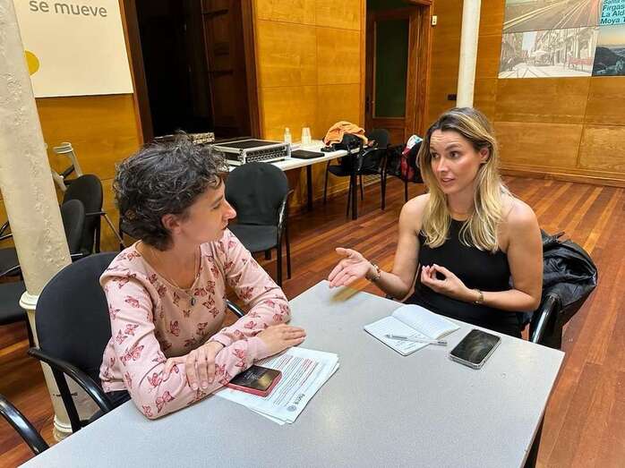 La candidata mantuvo un encuentro con la representantes en Canarias de la Asociación de Madres Solteras por Elección/TA.