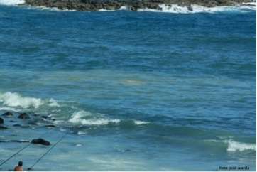 Vertido de aguas fecales en Bocabarranco (Foto José Alzola)