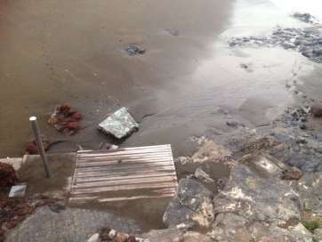 Efectos del temporal (Foto TA)