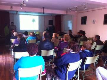 Un momento de la charla en Jinámar (Foto TA)