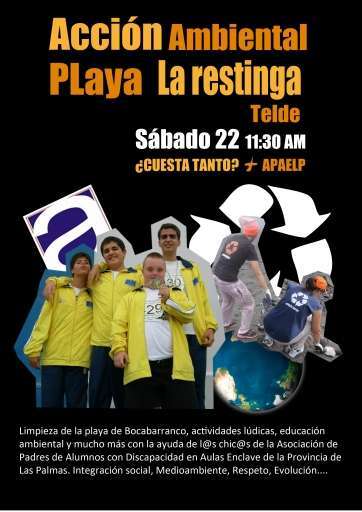 Cartel de la acción que se desarrollará mañana en Telde (Foto TA)