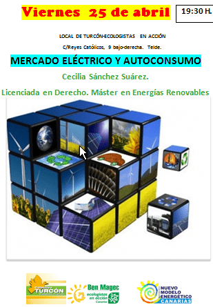 Cartel de la charla de este viernes en Turcón (Foto TA)