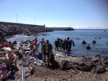 Momento de la actividad en Taliarte (Foto TA)