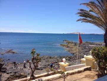 Boyas amarillas delimitan el canal de nado (Foto TA)