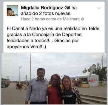Comentario de Migdalia Rodríguez en su perfil de FB (Foto captada por TA)