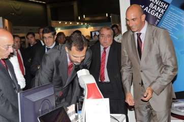 El por entonces Príncipe Felipe, en el stand del BEA en la pasada edición de BioSpain (Foto TA)