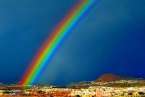 Arco iris en el cielo de Telde (Foto Kiko Torres)
