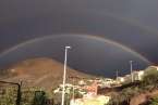 Arco iris en el cielo de Telde (Foto TA)