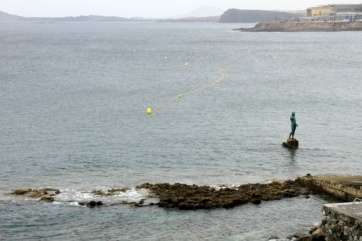 Imagen de archivo del canal a nado en Melenara (Foto TA)