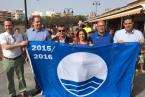 Izado Bandera Azul en la Playa de Melenara (Foto TA)