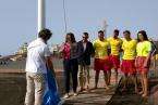 Izado Bandera Azul en la Playa de Melenara (Foto TA)