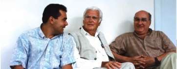 Imagen antigua del actual concejal, Álvaro Monzón, junto a Jaime Oâ€™Shanahan y Gonzalo Pérez Melián (Foto TA)